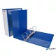 Gyűrűs könyv, panorámás, 4 gyűrű, D alakú, 100 mm, A4, PP, DONAU, kék