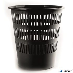 Papírkosár, 16 liter, DONAU, fekete