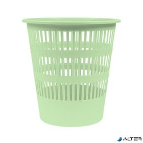 Papírkosár, 12 liter, DONAU, pasztellzöld