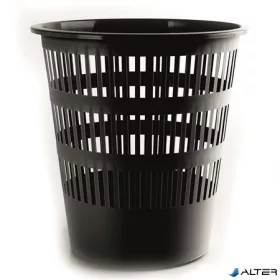 Papírkosár, 12 liter, DONAU, fekete