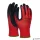 Védőkesztyű, latex, DONAU "Safety", 11/XXL méret, piros