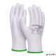 Szerelőkesztyű, PU, DONAU 'Safety', 11/XXL méret, fehér