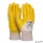 Szerelőkesztyű, nitril, DONAU "Safety 02", 8/M méret, sárga