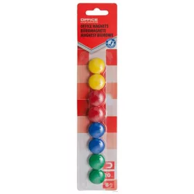 Mágneskorong, 20 mm, 8 db, OFFICE PRODUCTS, vegyes színek