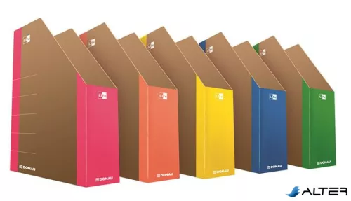 Iratpapucs, karton, 80 mm, DONAU "Life", neon narancssárga