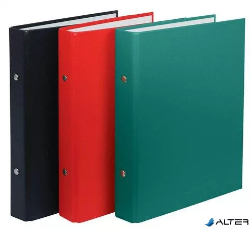 Gyűrűs könyv, 2 gyűrű, 30 mm, A5, PP/karton, DONAU, zöld