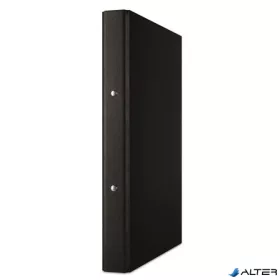   Gyűrűs könyv, 2 gyűrű, 35 mm, A4, PP/karton, DONAU, fekete