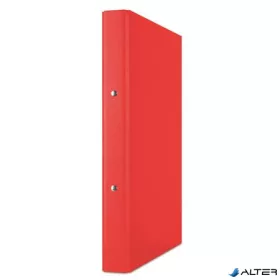   Gyűrűs könyv, 2 gyűrű, 35 mm, A4, PP/karton, DONAU, piros