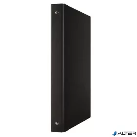   Gyűrűs könyv, 4 gyűrű, 35 mm, A4, PP/karton, DONAU, fekete