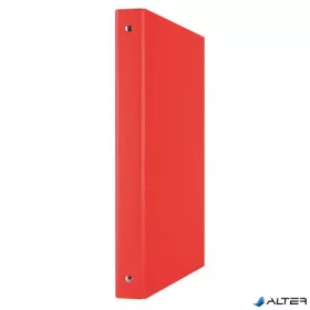   Gyűrűs könyv, 4 gyűrű, 35 mm, A4, PP/karton, DONAU, piros