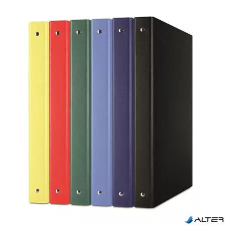 Gyűrűs könyv, 4 gyűrű, 35 mm, A4, PP/karton, DONAU, piros