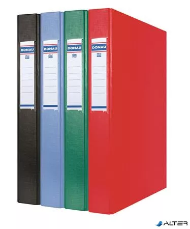 Gyűrűs könyv, 2 gyűrű, 40 mm, A4, PP/karton, DONAU, zöld