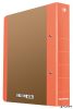 Gyűrűs könyv, 2 gyűrű, D alakú, 50 mm, A4, karton, DONAU 'Life', neon narancssárga