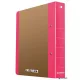 Gyűrűs könyv, 2 gyűrű, D alakú, 50 mm, A4, karton, DONAU 'Life', neon rózsaszín