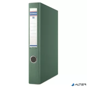   Gyűrűs könyv, 2 gyűrű, D alakú, 45 mm, A4, PP/karton, DONAU, zöld