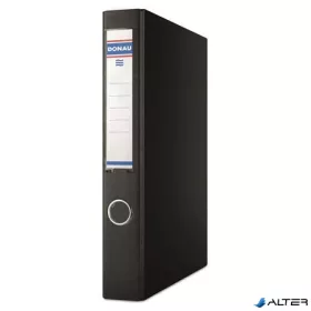   Gyűrűs könyv, 4 gyűrű, D alakú, 45 mm, A4, PP/karton, DONAU, fekete