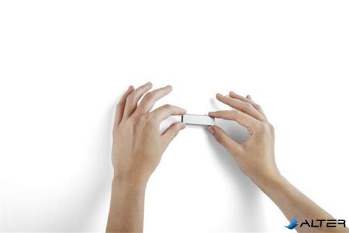 Jegyzettartó klip, öntapadó, mágneses, DURABLE "DURAFIX® CLIP", ezüst