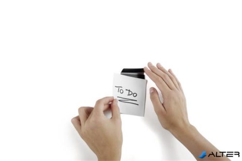 Jegyzettartó klip, öntapadó, mágneses, DURABLE "DURAFIX® CLIP", ezüst