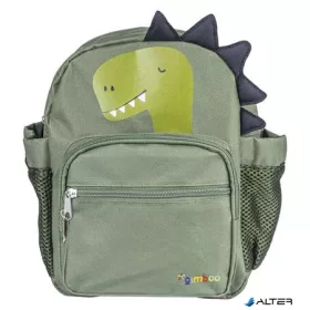   Hátizsák, ovis, 3 rekeszes, "Gimboo", dinoszaurusz, zöld