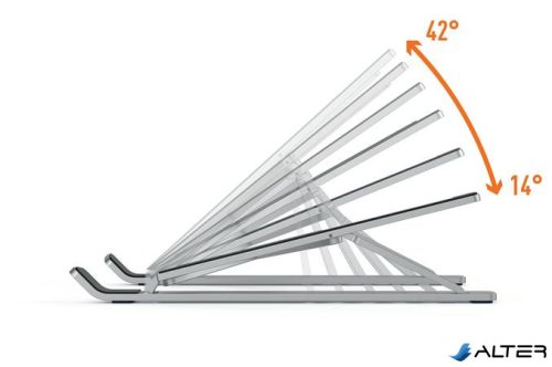 Notebookállvány, asztali, DURABLE "FOLD", ezüst
