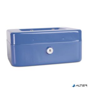 Pénzkazetta, 20x16x9 cm, DONAU, kék