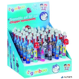  Zseléstoll display, törölhető, nyomógombos, négyszínű, 'Gimboo', 4 különböző mintával
