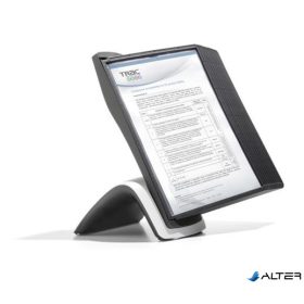   Bemutatótábla tartó, asztali, 10 db bemutatótáblával, DURABLE "SHERPA®", fekete