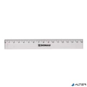 Vonalzó, műanyag, 16 cm, DONAU