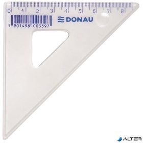 Háromszög vonalzó, műanyag, 45°, 8,5 cm, DONAU