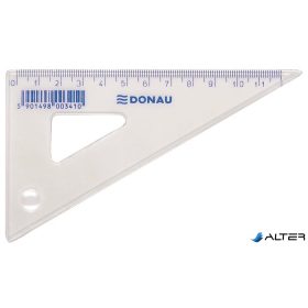Háromszög vonalzó, műanyag, 60°, 12 cm, DONAU