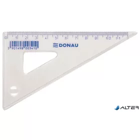 Háromszög vonalzó, műanyag, 60°, 12 cm, DONAU
