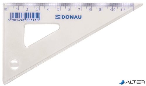 Háromszög vonalzó, műanyag, 60°, 12 cm, DONAU
