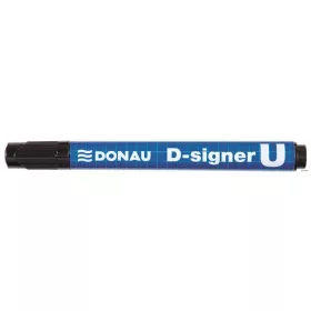   Alkoholos marker, 2-4 mm, kúpos, DONAU 'D-signer U', fekete