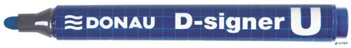 Alkoholos marker, 2-4 mm, kúpos, DONAU "D-signer U", kék
