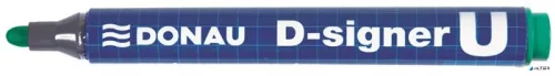 Alkoholos marker, 2-4 mm, kúpos, DONAU "D-signer U", zöld