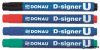 Alkoholos marker, 2-4 mm, kúpos, DONAU "D-signer U", zöld