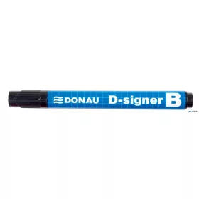   Táblamarker, 2-4 mm, kúpos, DONAU "D-signer B"", fekete