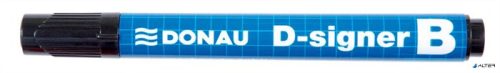 Táblamarker, 2-4 mm, kúpos, DONAU "D-signer B"", fekete