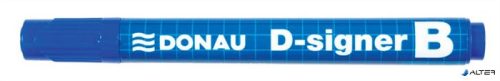 Táblamarker, 2-4 mm, kúpos, DONAU "D-signer B", kék