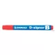 Táblamarker, 2-4 mm, kúpos, DONAU "D-signer B", piros