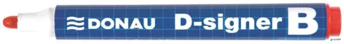 Táblamarker, 2-4 mm, kúpos, DONAU "D-signer B", piros