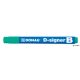 Táblamarker, 2-4 mm, kúpos, DONAU "D-signer B", zöld