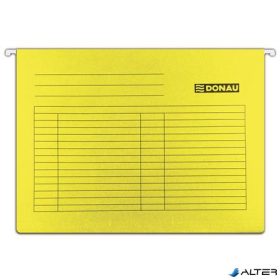 Függőmappa, karton, A4, DONAU, sárga