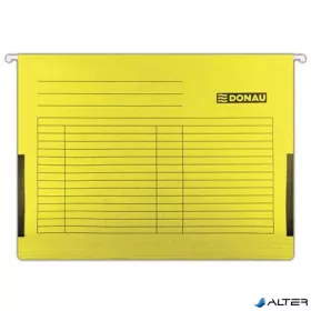 Függőmappa, oldalvédelemmel, karton, A4, DONAU, sárga