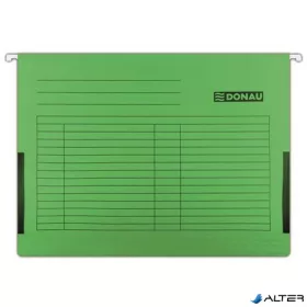 Függőmappa, oldalvédelemmel, karton, A4, DONAU, zöld