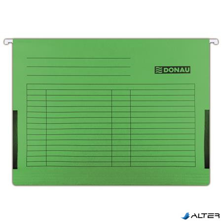 Függőmappa, oldalvédelemmel, karton, A4, DONAU, zöld