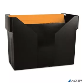   Függőmappa tároló, műanyag, 5 db függőmappával, DONAU, fekete