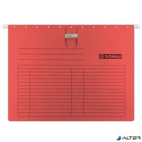 Függőmappa, gyorsfűzős, karton, A4, DONAU, piros