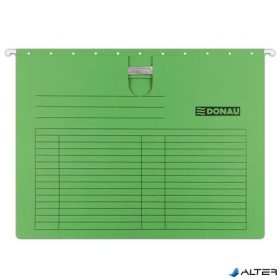 Függőmappa, gyorsfűzős, karton, A4, DONAU, zöld
