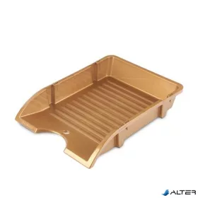   Irattálca, műanyag, törhetetlen, DONAU "Solid", arany